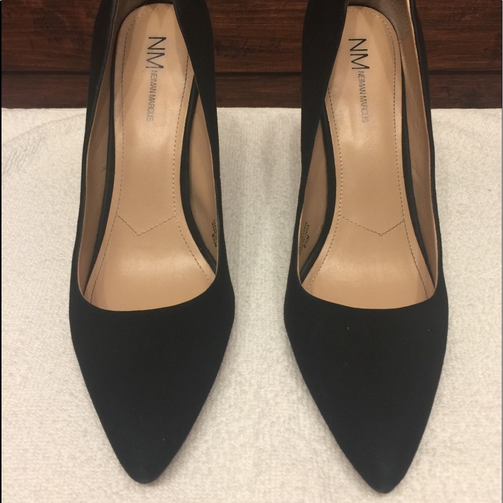 Neumann Marcus Prestige Black Suede Pump